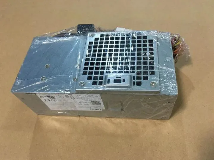 Rectangular ATX power supply unit in matte black finish