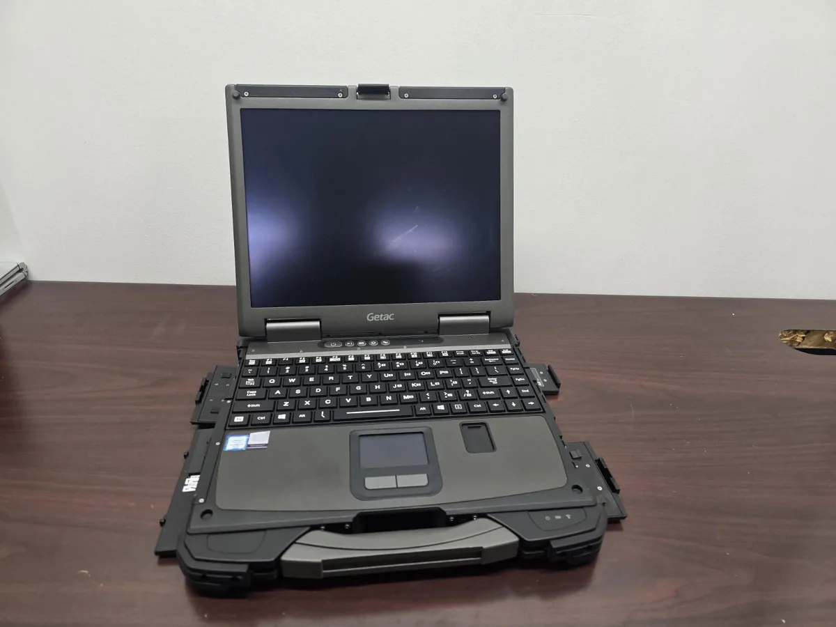 Rugged Getac B300 G6 laptop with 13 inch touchscreen display
