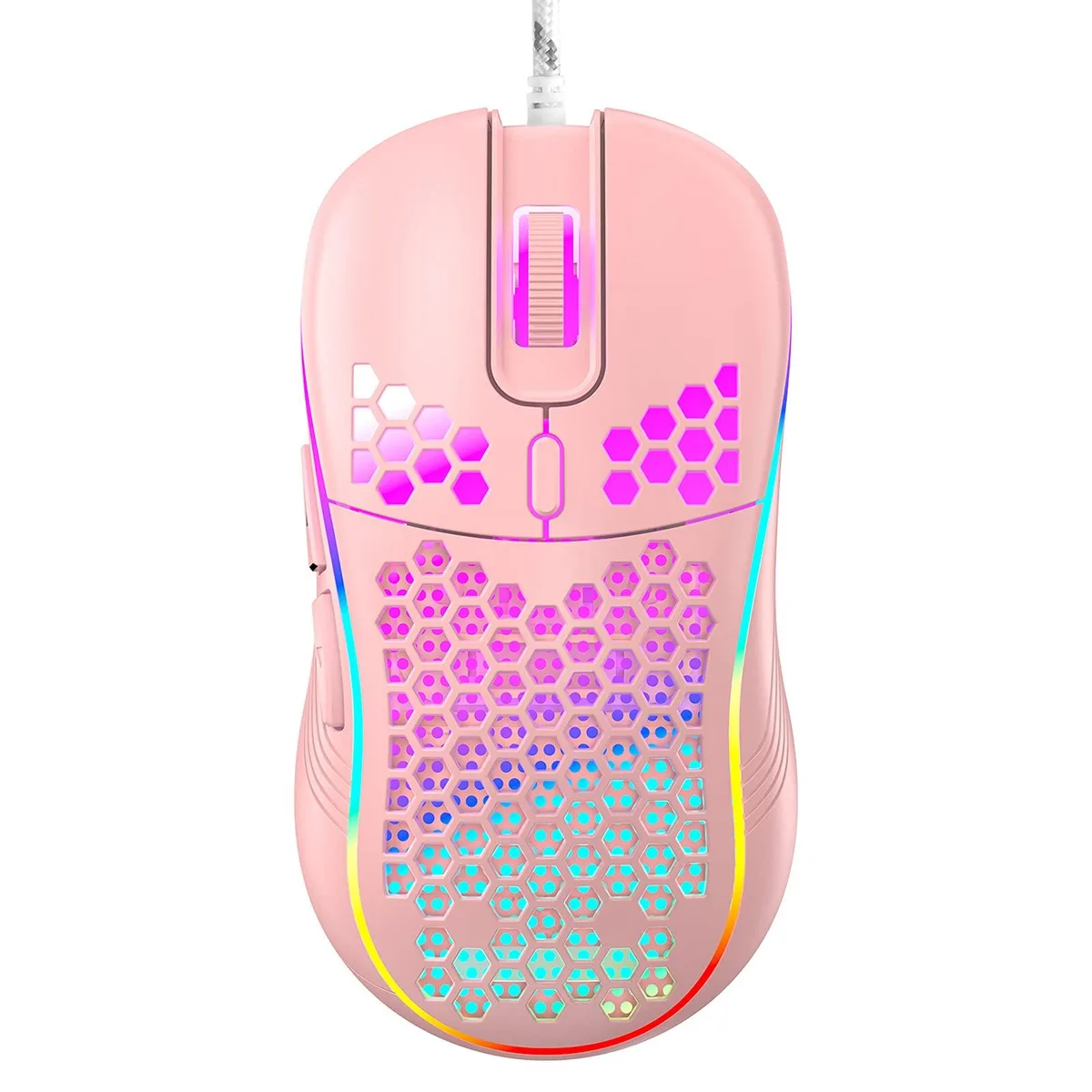 ASUS Techsea Gaming Mouse 16 Buttons Pink — preces foto