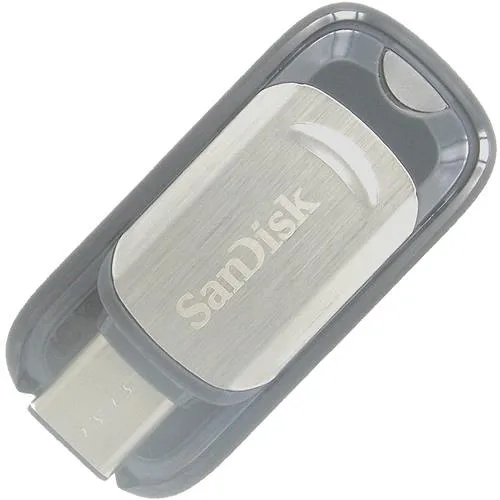 SanDisk SanDisk SDCZ450-064G 64 GB USB 3.1 flash drive 150 MB/s read 40 MB/s write Type-C retractable Black/Silver — produkto nuotrauka