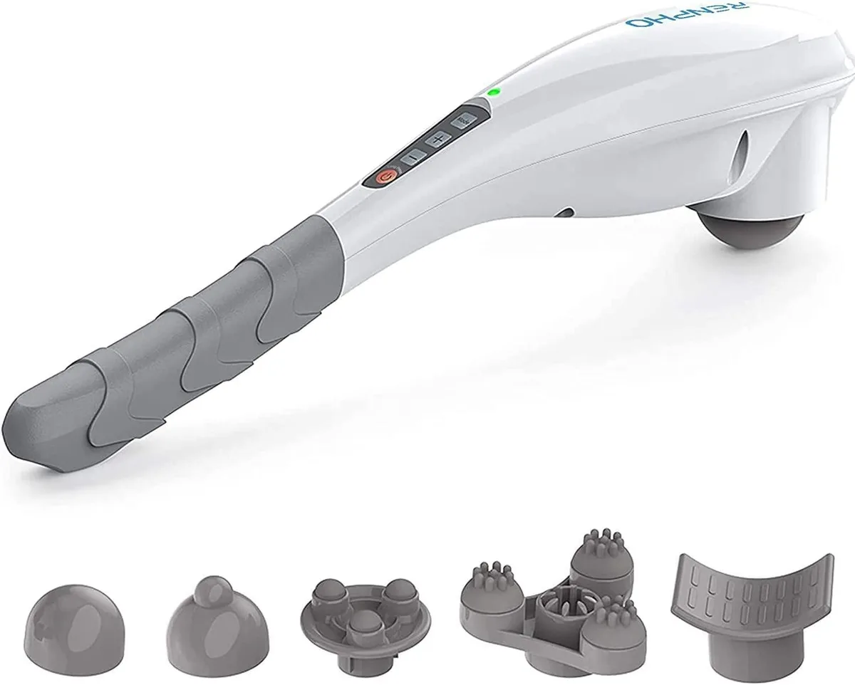  iLive EM-2016C rechargeable handheld massager, blue — produkto nuotrauka