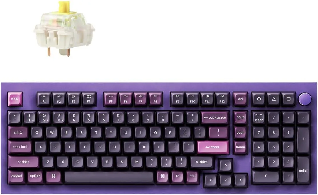 TUKO TUKO 96% QMK/VIA Wireless Gaming Keyboard Bluetooth 5.1 Purple — produktbild