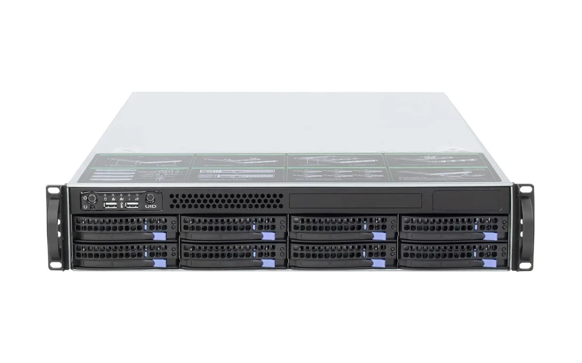 HOTCFWQ HOTCFWQ 2U 8-bay 6G SAS/SATA server chassis — productfoto