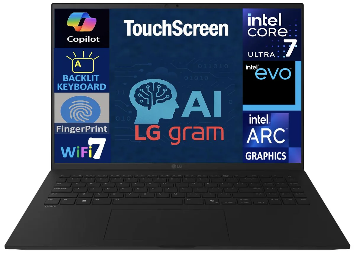 LG Electronics LG Gram 17.0" Touchscreen Ultra 7-258V 32GB LPDDR5X 1TB laptop — 商品写真
