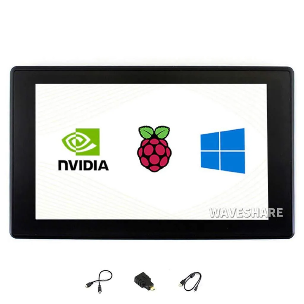 LORDWORLD LORDWORLD 7inch HDMI LCD (H) 1024x600 IPS Capacitive Touch Screen with Case — produktfoto