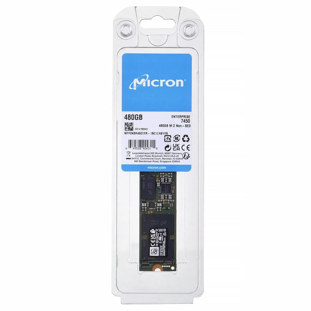 Micron Micron 7450 PRO 480GB enterprise SSD MTFDKBA480TFR-1BC1ZABYYR — foto do produto