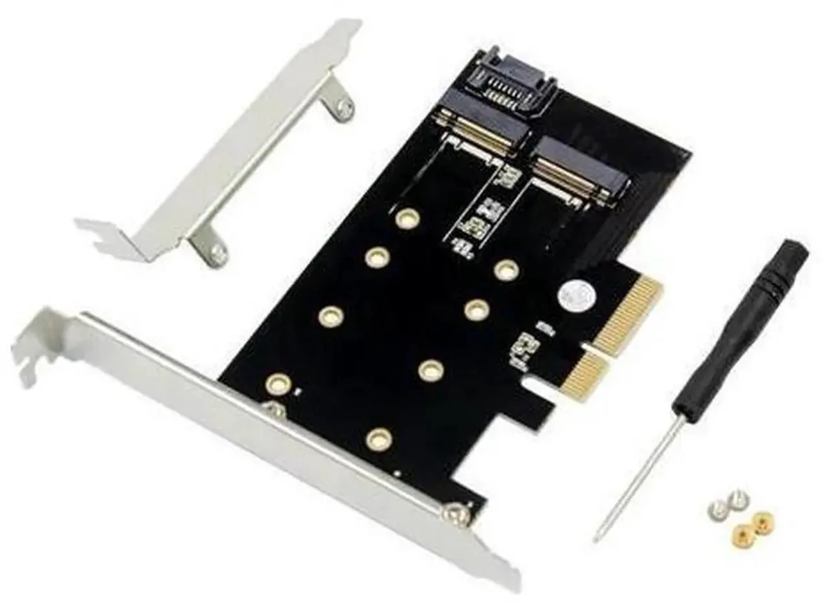 SMUGDESK SMUGDESK PCIe x4 to M.2 B-Key SATA Adapter 2230 2242 2260 2280 — product photo