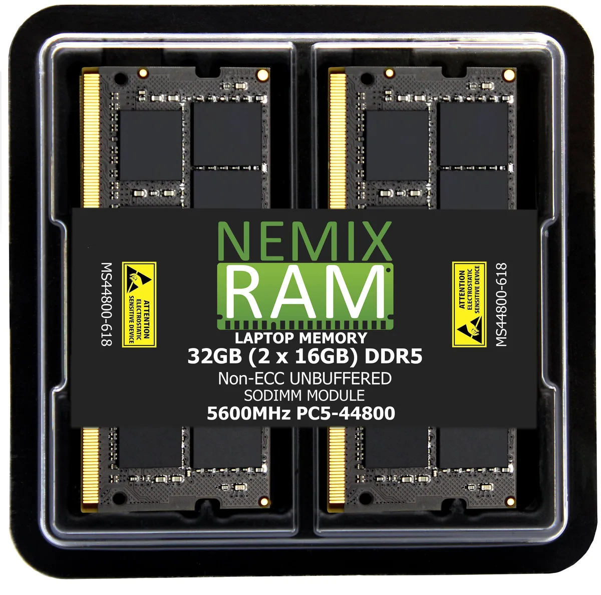 NEMIX RAM NEMIX RAM 32GB (2x16GB) DDR5 5600MHz CL46 262-PIN SODIMM Dell Pro Micro Desktop — produktbilde