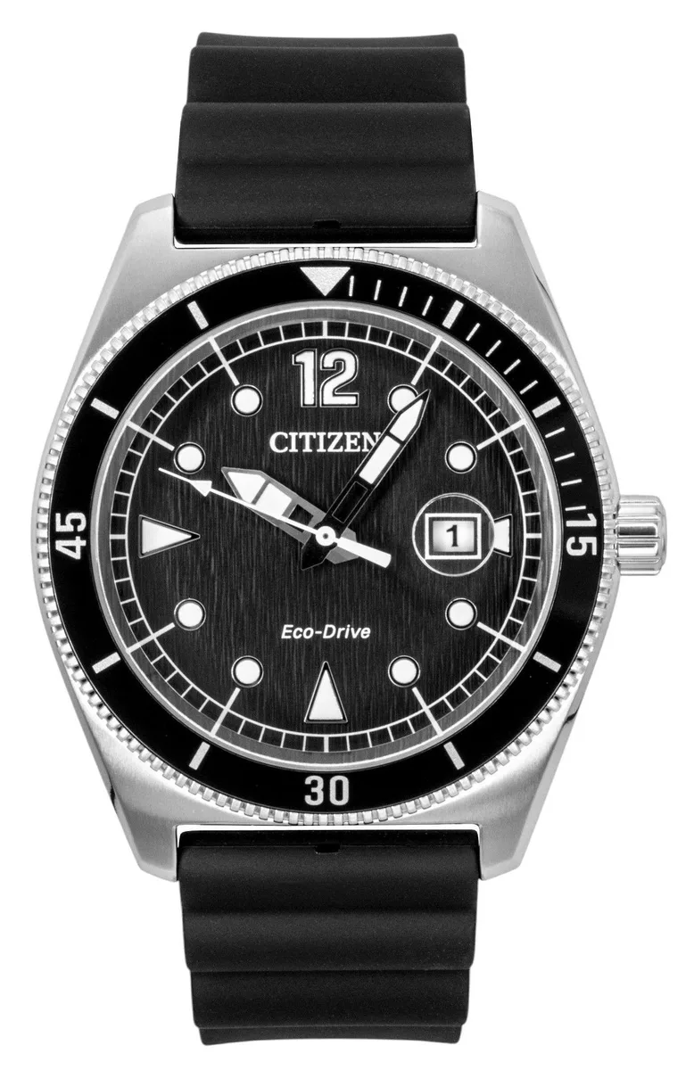 Citizen Citizen Eco-Drive AW1889-00E 43 mm Black Rubber Solar Watch — product photo
