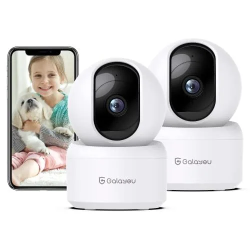 Clover G2 2K Wireless Surveillance 355° Pan 52° Tilt 32ft Night Vision 2-Pack — product photo