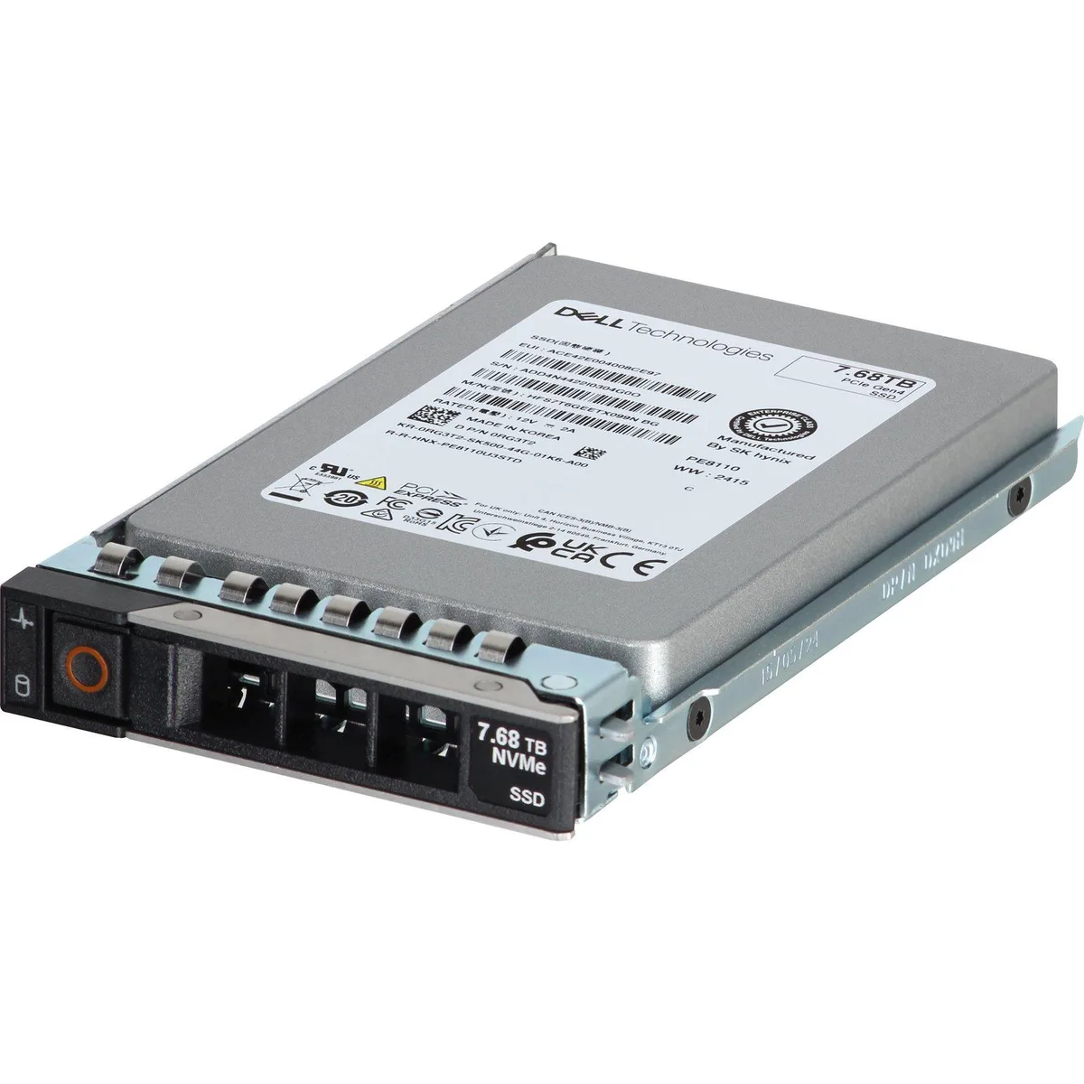 Dell 7.68TB enterprise SSD 2.5 inch form factor