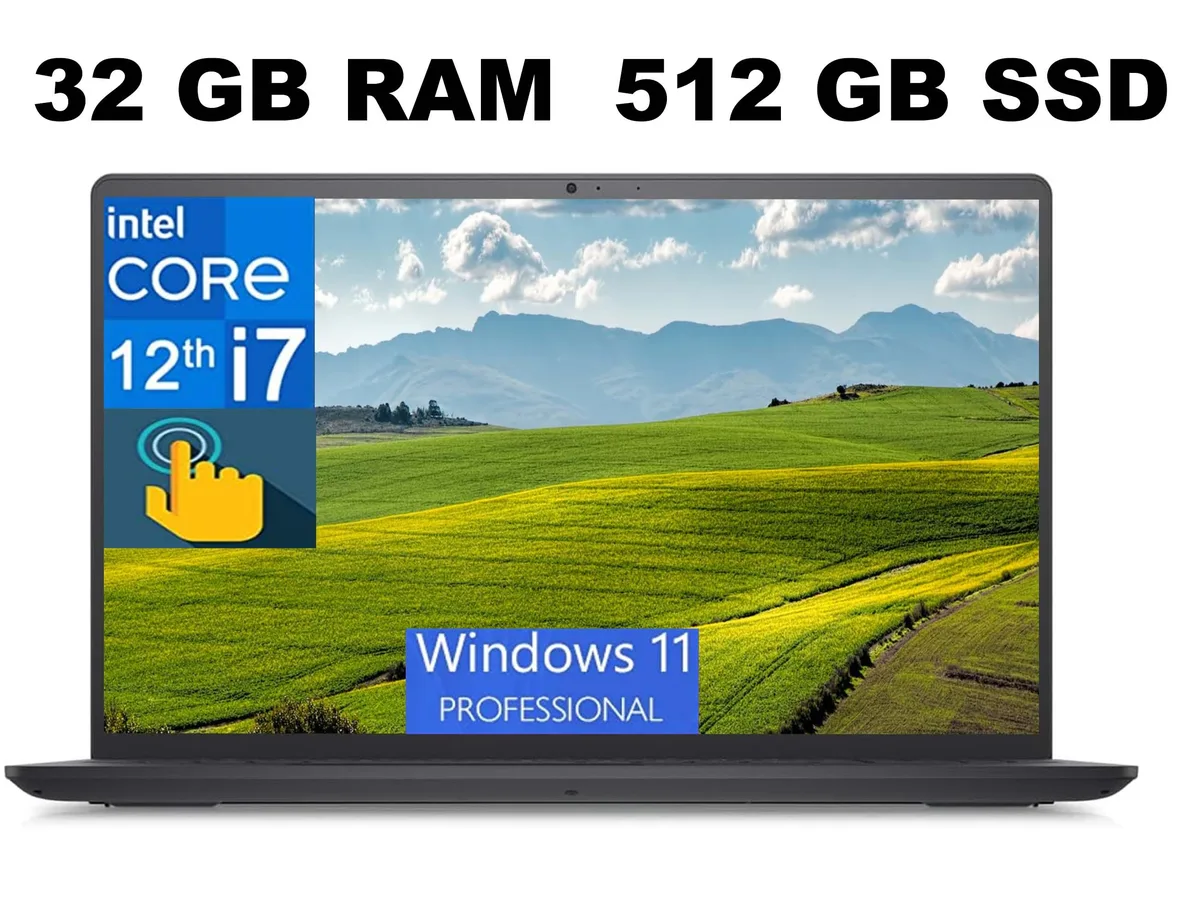 DELL DELL Inspiron 3520 15 laptop 15.6" FHD touchscreen i7-1255U 32GB 512GB — photo du produit