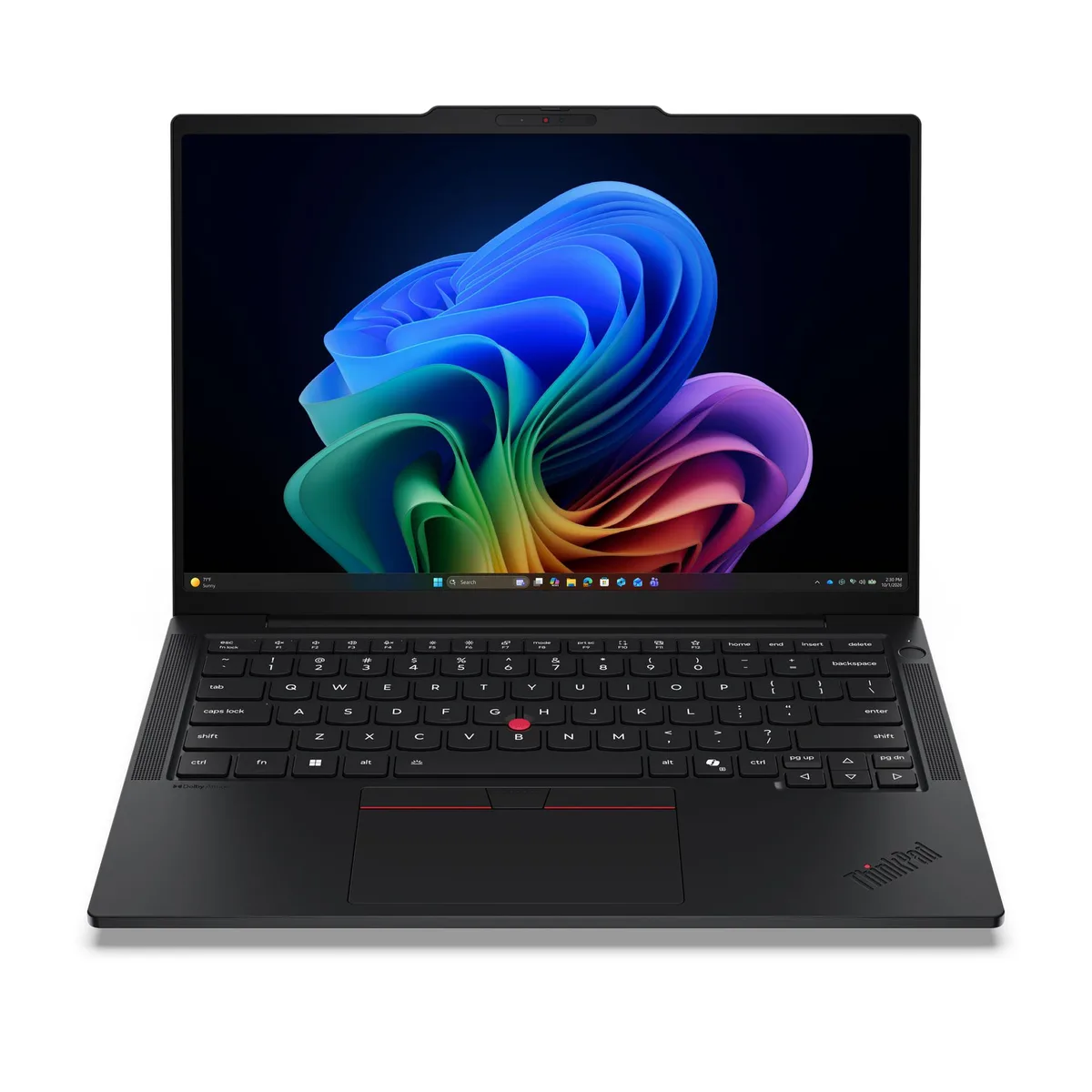 Lenovo ThinkPad T14s Gen 7 14 inch silver laptop closed on white background