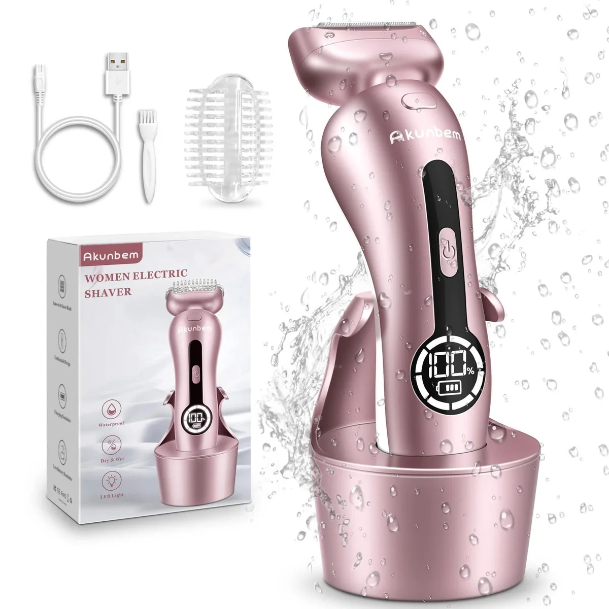  Akunbem TMQ001 Foil Shaver Pink 90 min — product photo