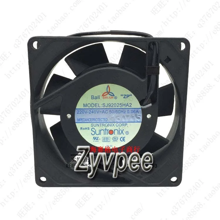 Zyvpee Zyvpee SJ92025HA2 90mm 220V AC axial case fan 90*25mm — foto produk