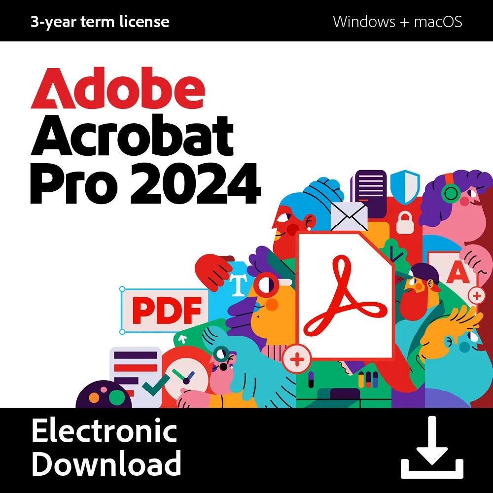Adobe Adobe 30006678 Acrobat Pro 2024 3-Year License Accounting — fotografia produktu