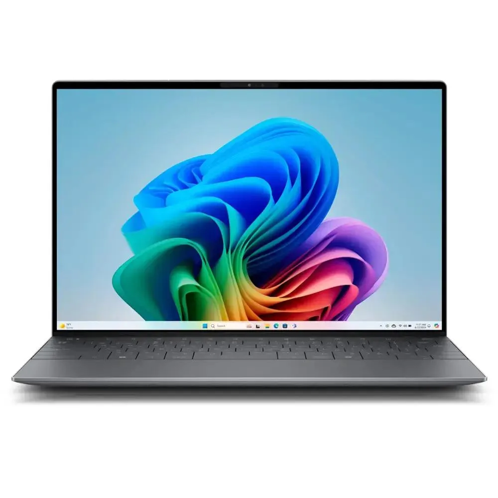 Thin graphite laptop with 13.4 inch 120Hz LCD screen
