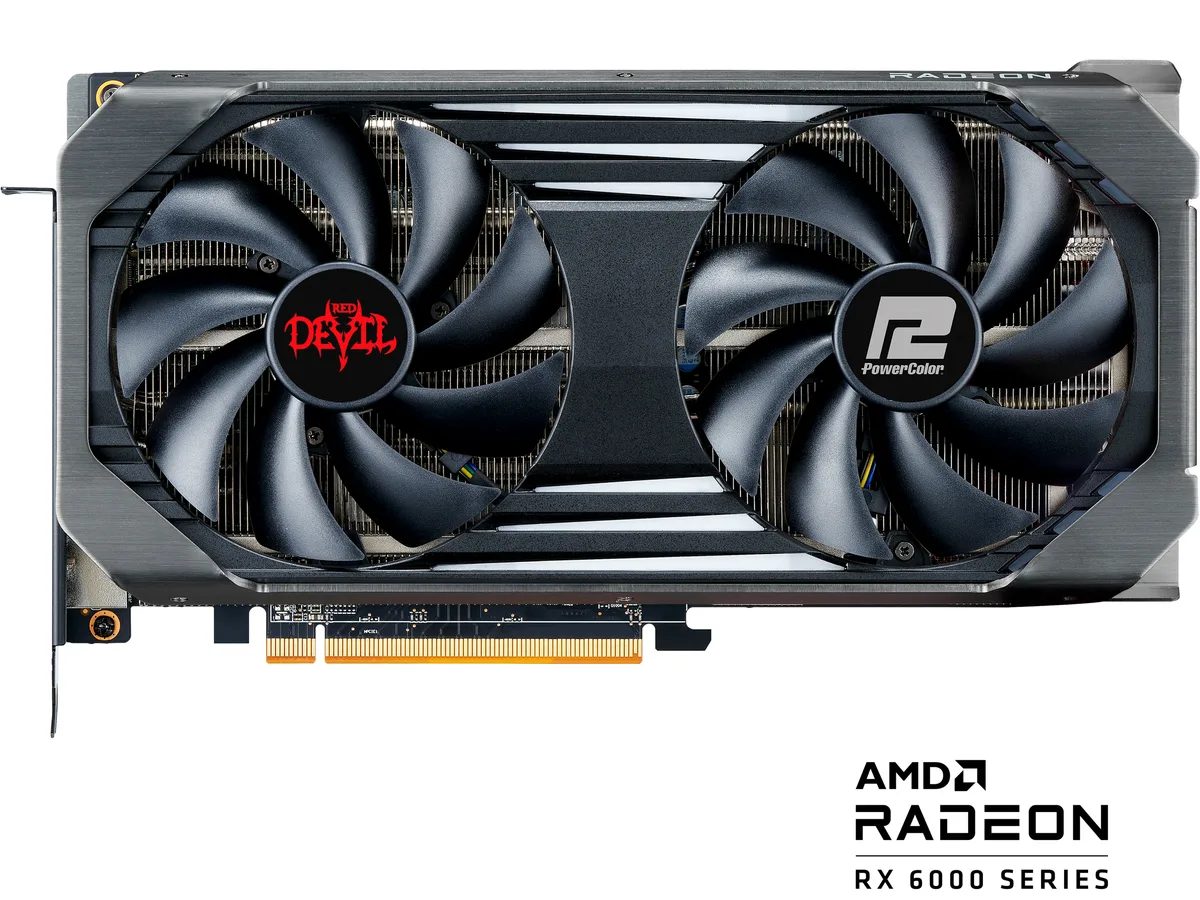PowerColor PowerColor RED DEVIL Radeon RX 6600 XT 6600XT 8GBD6-3DHE/OC graphics card — photo du produit