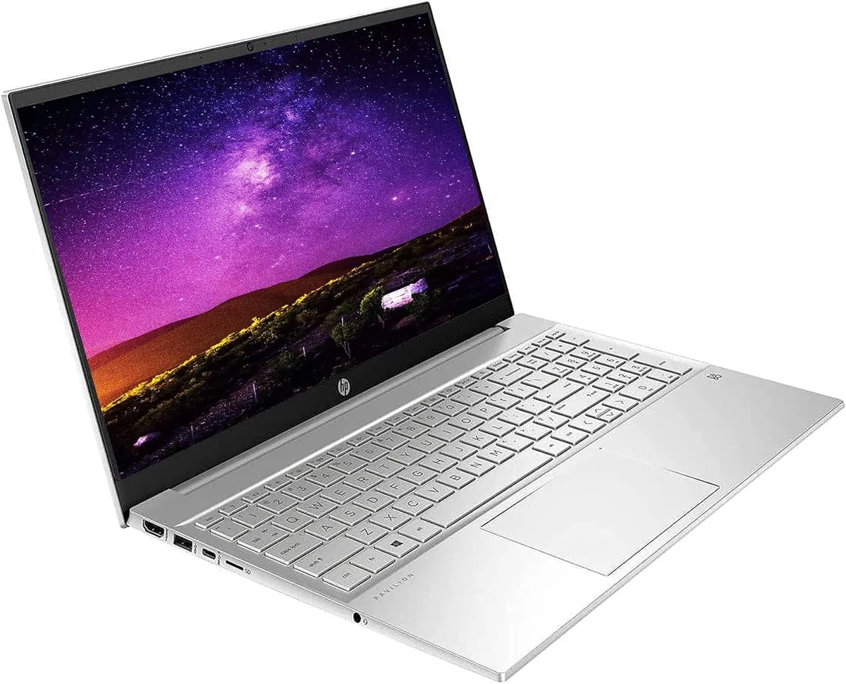 HP HP Pavilion 15 laptop, Ryzen 7 5700U, 16 GB, 512 GB SSD, 15.6" FHD touch, Silver — photo du produit