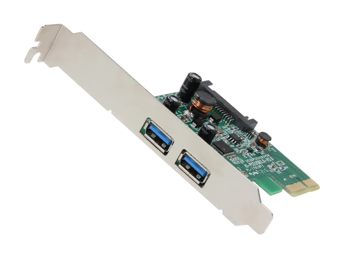Syba Syba SY-PEX20124 USB 3.0 PCI Express 2-port SATA expansion card — ภาพสินค้า