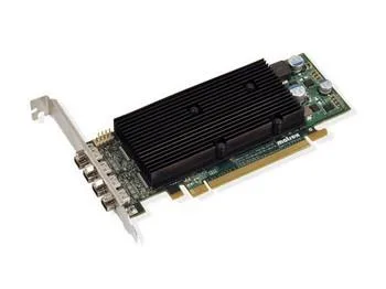 Low-profile PCIe graphics card with four DisplayPort outputs