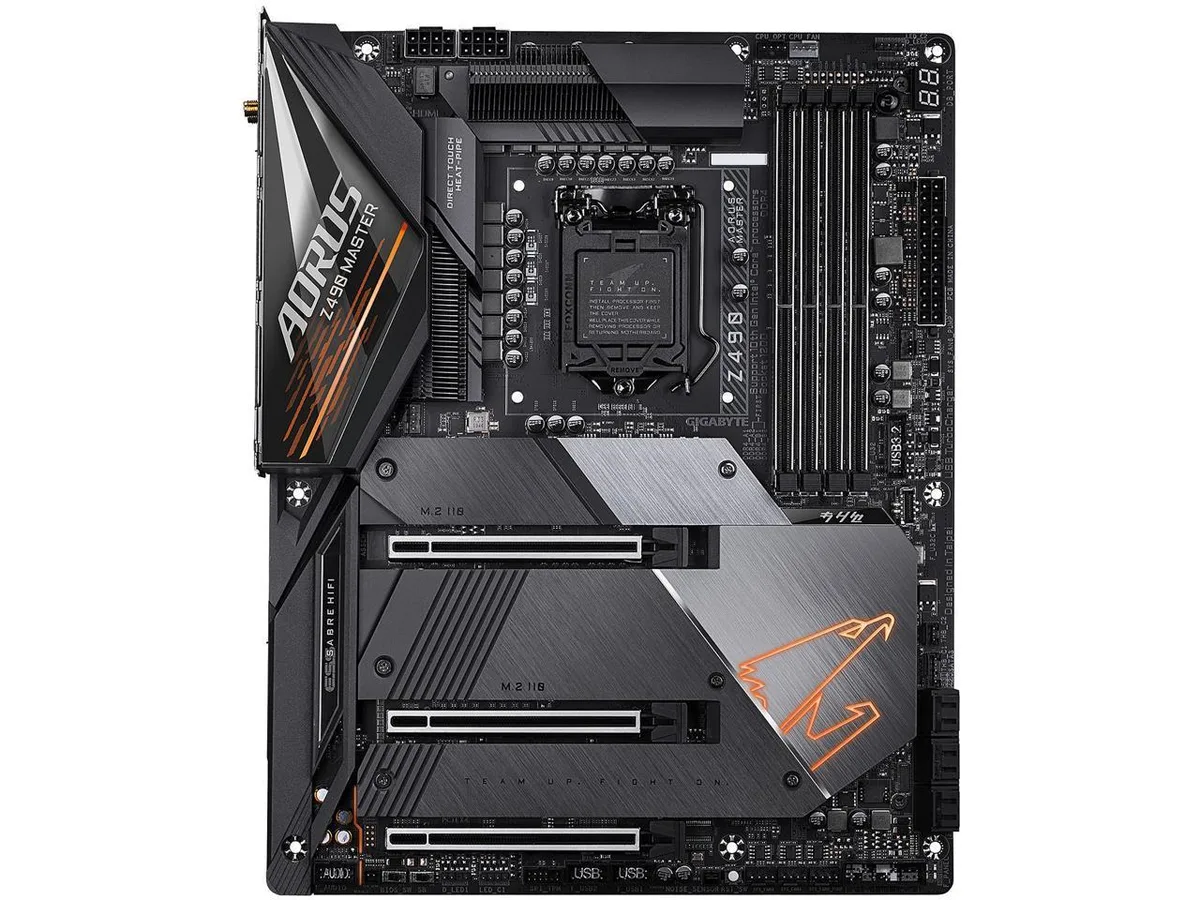 GIGABYTE GIGABYTE Z490 Aorus Master LGA 1200 DDR4 Intel motherboard — photo du produit