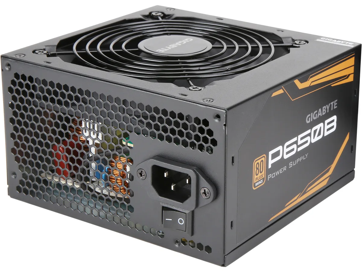 GIGABYTE GIGABYTE GP-P650B 650 W power supply — product photo