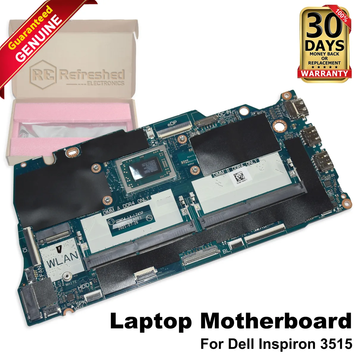 DELL DELL LA-L245P Motherboard Accessory AMD Ryzen 5 3450U Radeon Vega 8 2.1 3.5GHz — foto produk