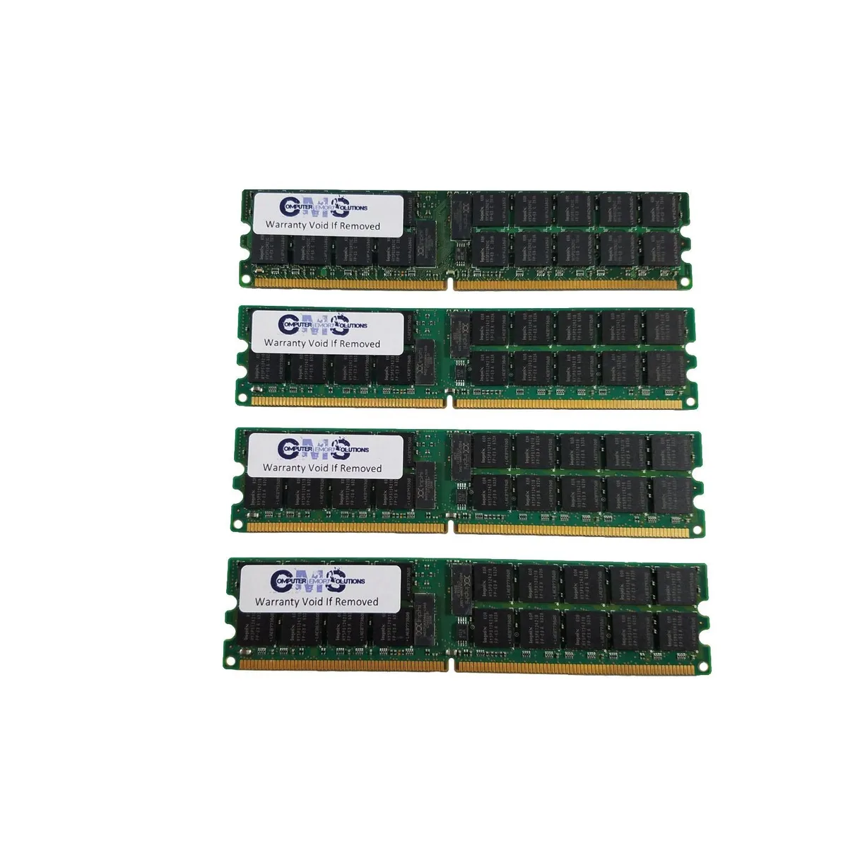 Computer Memory Solutions Computer Memory Solutions CM512723200ECCREG2R4 16GB (4x4GB) DDR2 400MHz ECC Registered DIMM memory upgrade — toote foto