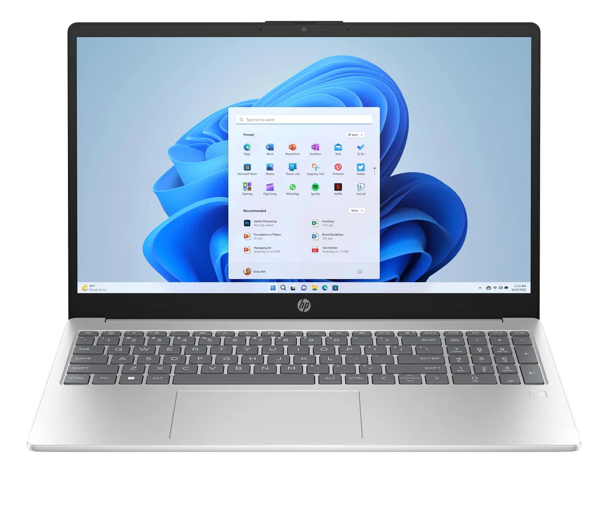 HP HP 15-FD0133WM laptop, Intel Core i3-N305 3.8GHz, 16GB DDR4, 4TB NVMe SSD — product photo