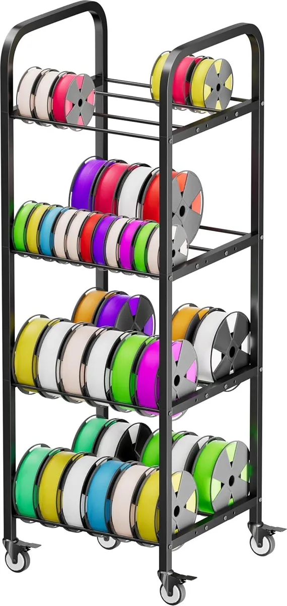 BFKK BFKK 4-Tier Filament Storage Rack 48 Spools Wheels 3d printers accessory — 제품 사진