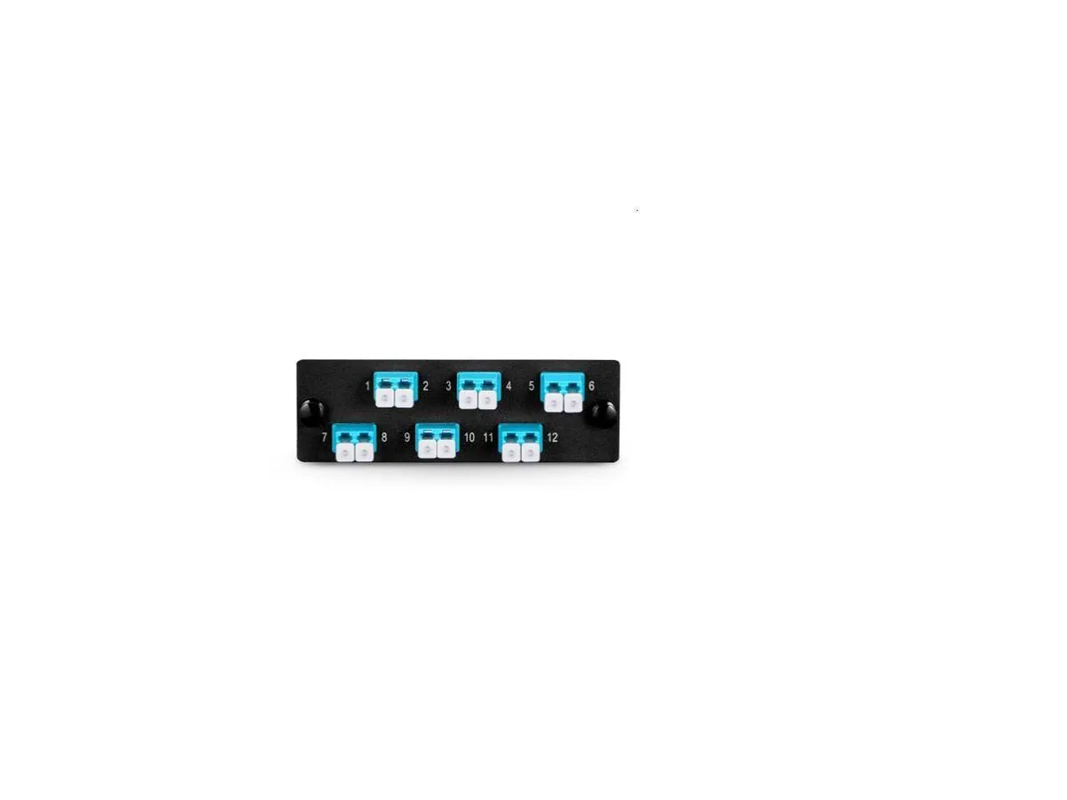 Other Electricities Other Electricities FAP6WAQDLCZ Fiber Adapter Panel 6 LC Duplex 12 Ports 109×35×44 mm — photo du produit