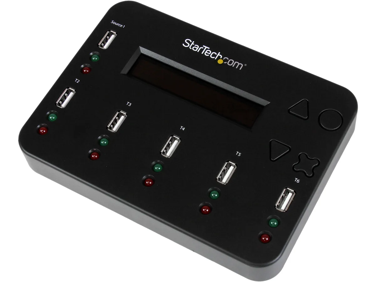 STARTECH STARTECH USBDUP15 1:5 USB Flash Drive Duplicator Eraser 6 Slots — תמונת המוצר