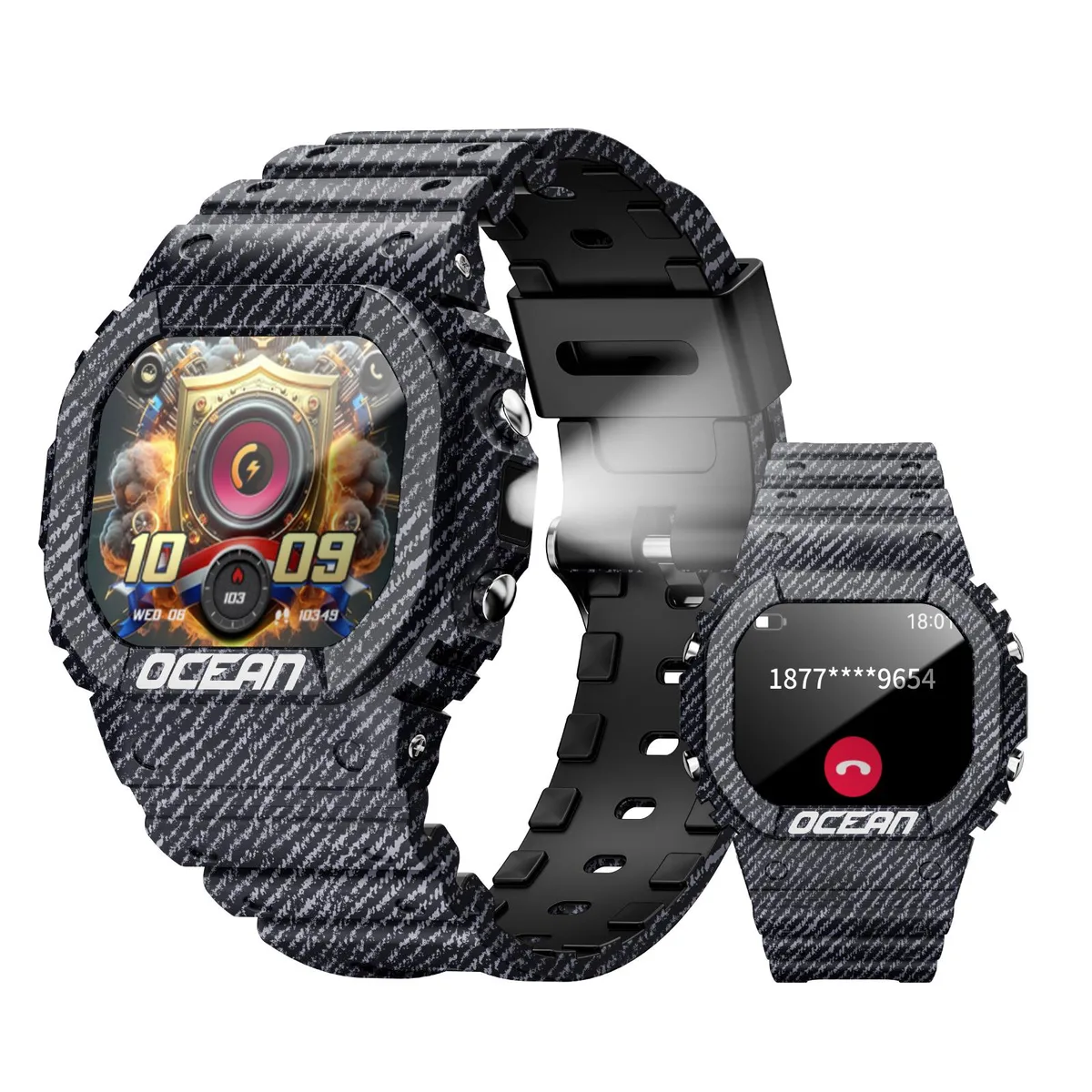 LOKMAT LOKMAT Ocean smart watch 1.75" Blue IP68 Bluetooth 5.2 — 商品照片
