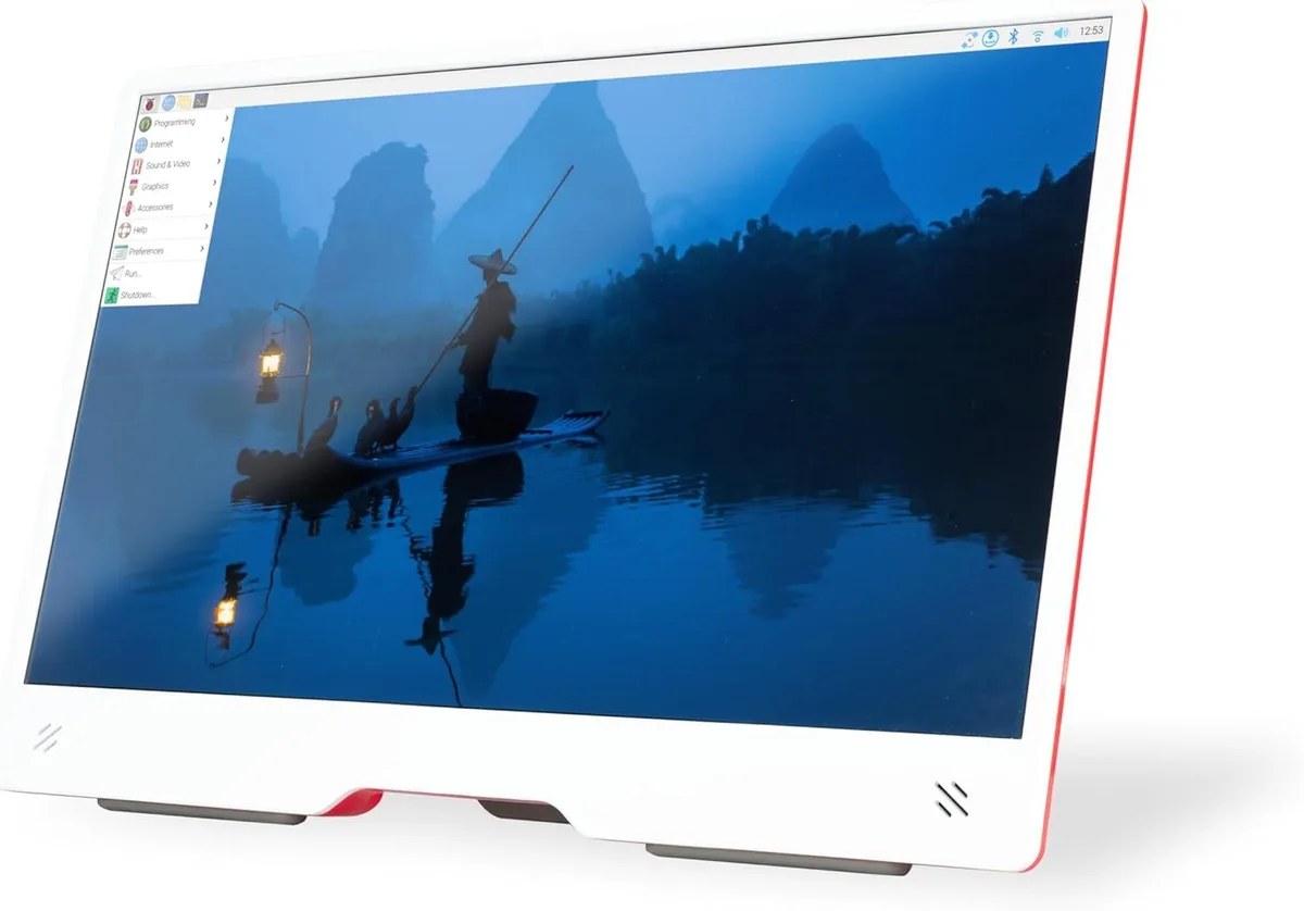 Raspberry Pi Raspberry Pi 15.6 inch Full HD 1080p Monitor SC0940 Red White — termékfotó