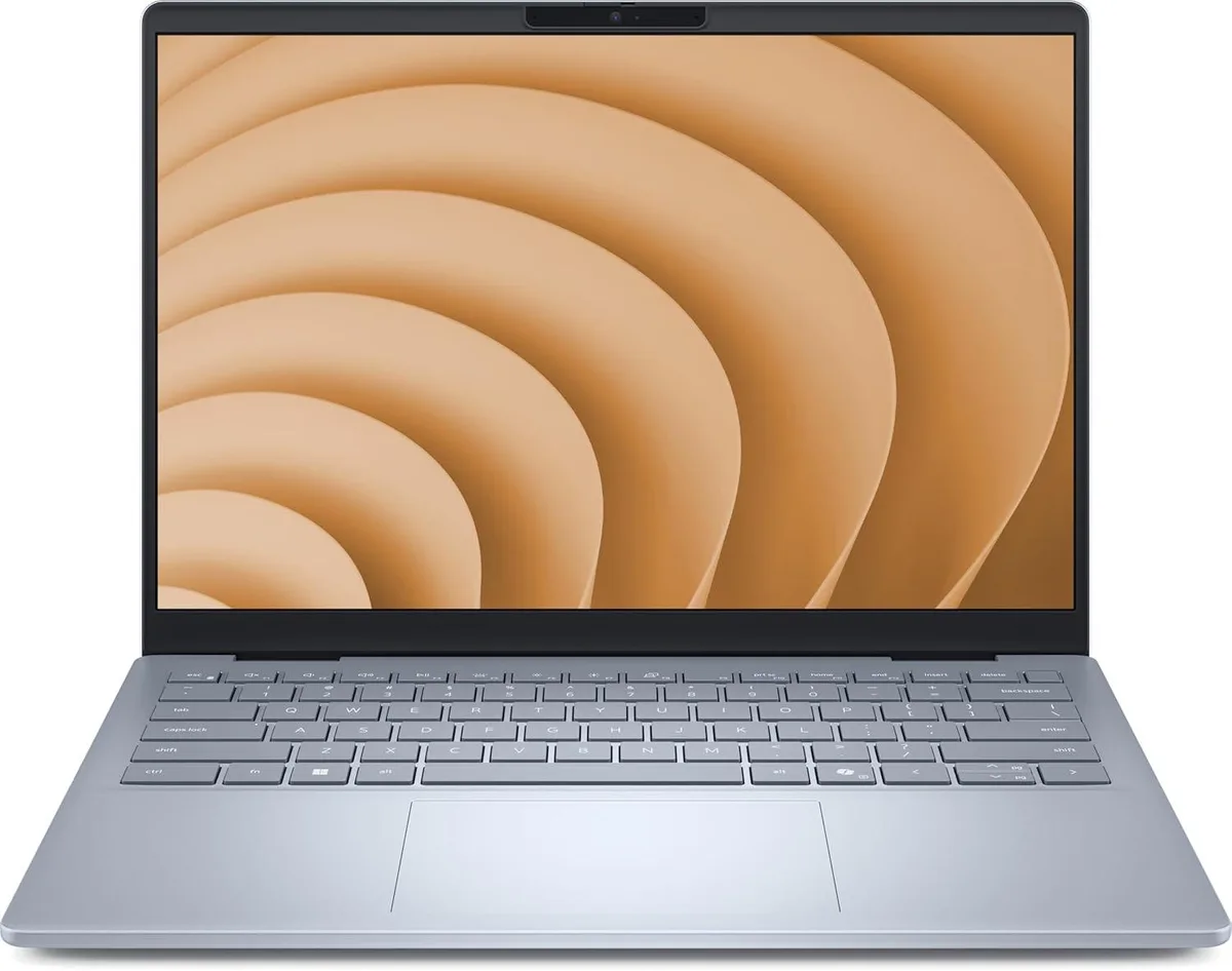 Silver aluminium 14 inch business laptop with thin bezels and anti-glare screen