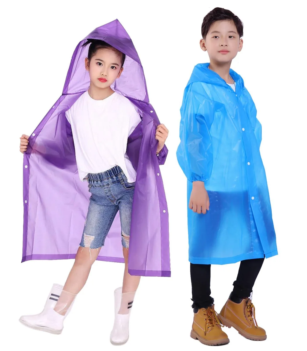 Makonus Ray_arc_02 Children's Outerwear 2 Pack EVA Rain Ponchos 3.8-4.92 ft .15mm — product photo