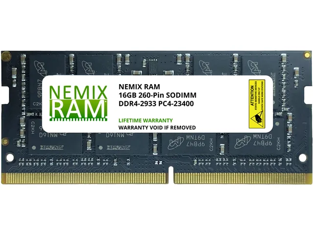 NEMIX RAM NEMIX RAM 16GB DDR4 2933MHz CL21 1.2V 260-Pin SODIMM Laptop RAM — fotografia produktu