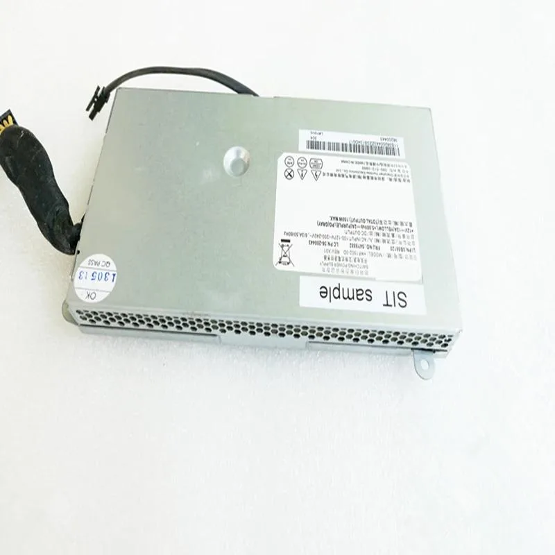 Rectangular metal PSU with 14-pin connector and fan grille