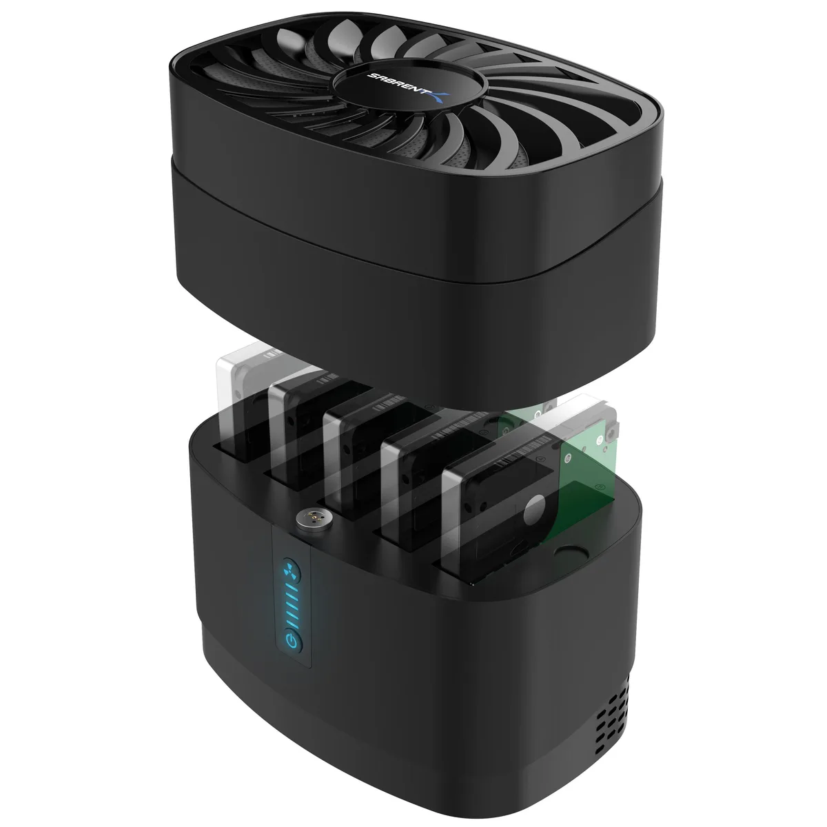 Sabrent Sabrent 5-Bay USB 3.2 2.5" SATA Docking Station with 80mm Fan (DS-5R15) — ภาพสินค้า
