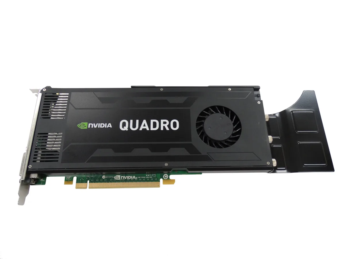 Full-height graphics card with dual DisplayPort and single DVI outputs