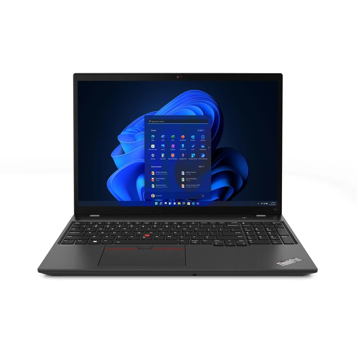Lenovo Lenovo ThinkPad T16 21BV000SUS business laptop 16" IPS Touch i7-1260P 16GB 512GB Windows 11 Pro — ภาพสินค้า