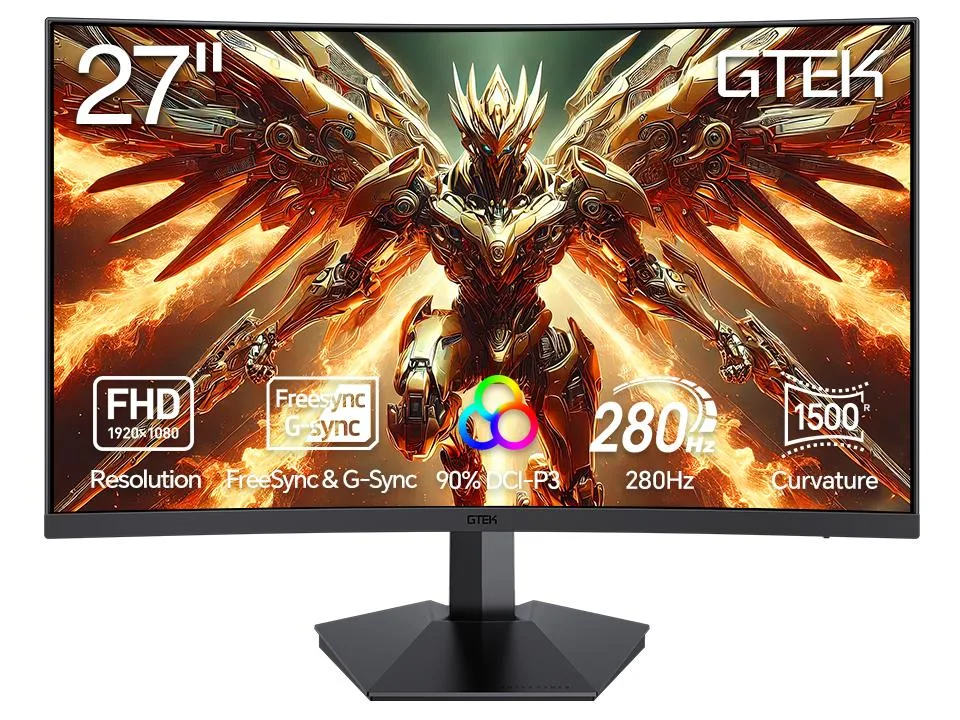 GTEK ELECTRONICS GTEK ELECTRONICS F2740C 27" 280Hz 1500R gaming monitor — product photo