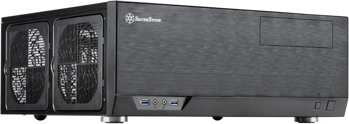 Silverstone GD09 HTPC case in faux aluminium finish