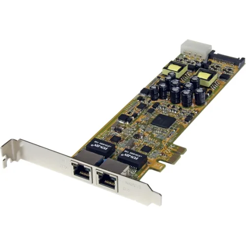 STARTECH STARTECH ST2000PEXPSE Dual Port Gigabit Ethernet PoE Network Card — photo du produit