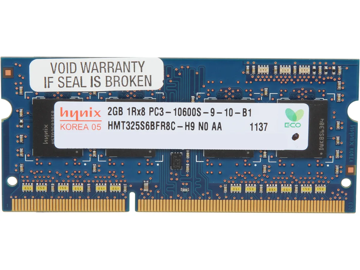 SK hynix SK hynix HMT325S6BFR8C-H9 2GB DDR3 1333 laptop RAM — produktbilde