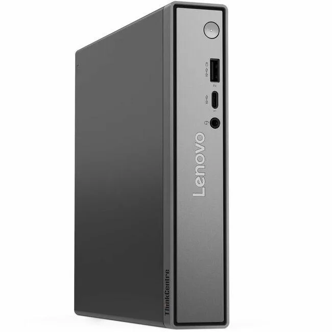 Small black square desktop computer, tiny form factor