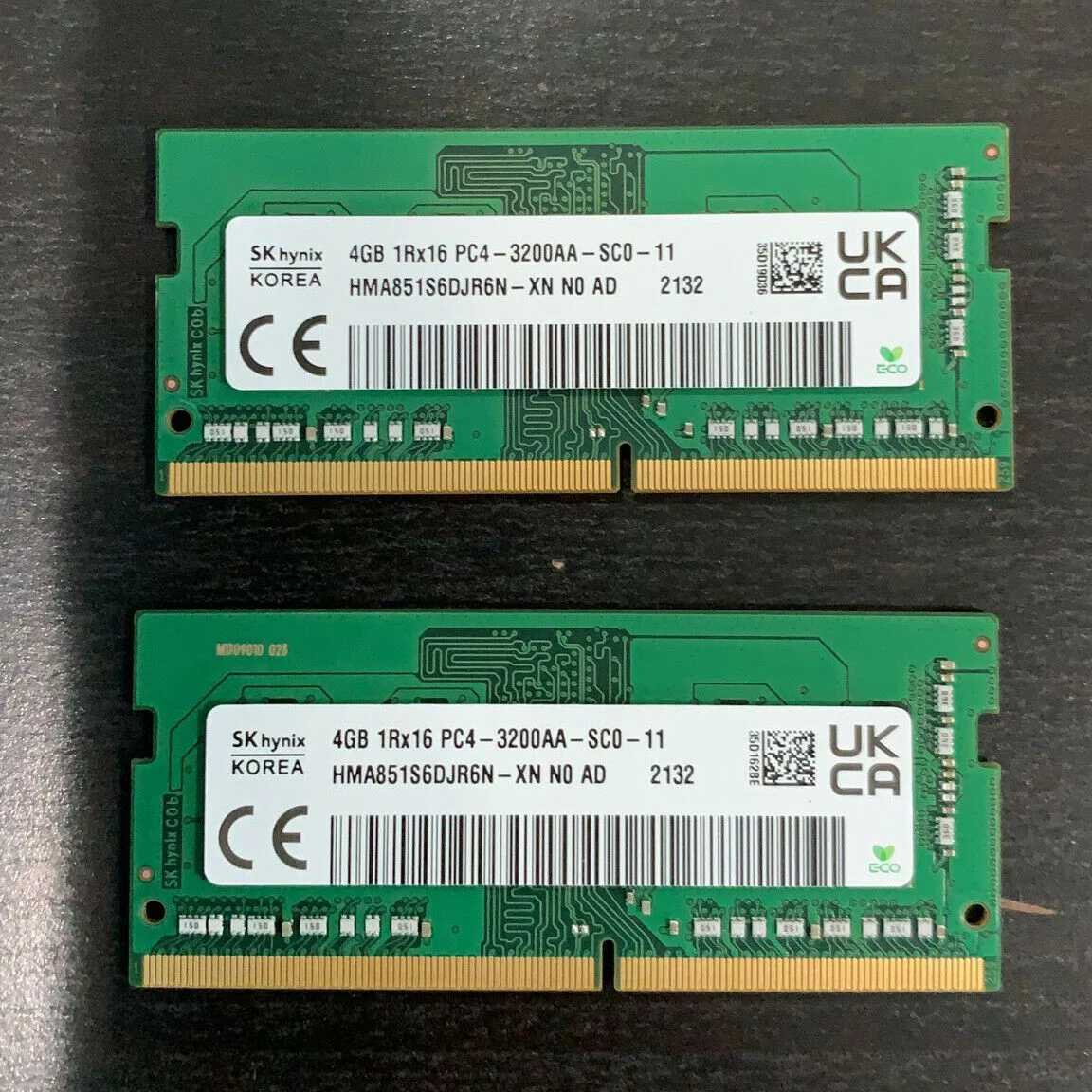 SK hynix SK hynix 8GB (2x4GB) DDR4 3200 SO-DIMM CL22 HMA851S6DJR6N-XN — 제품 사진