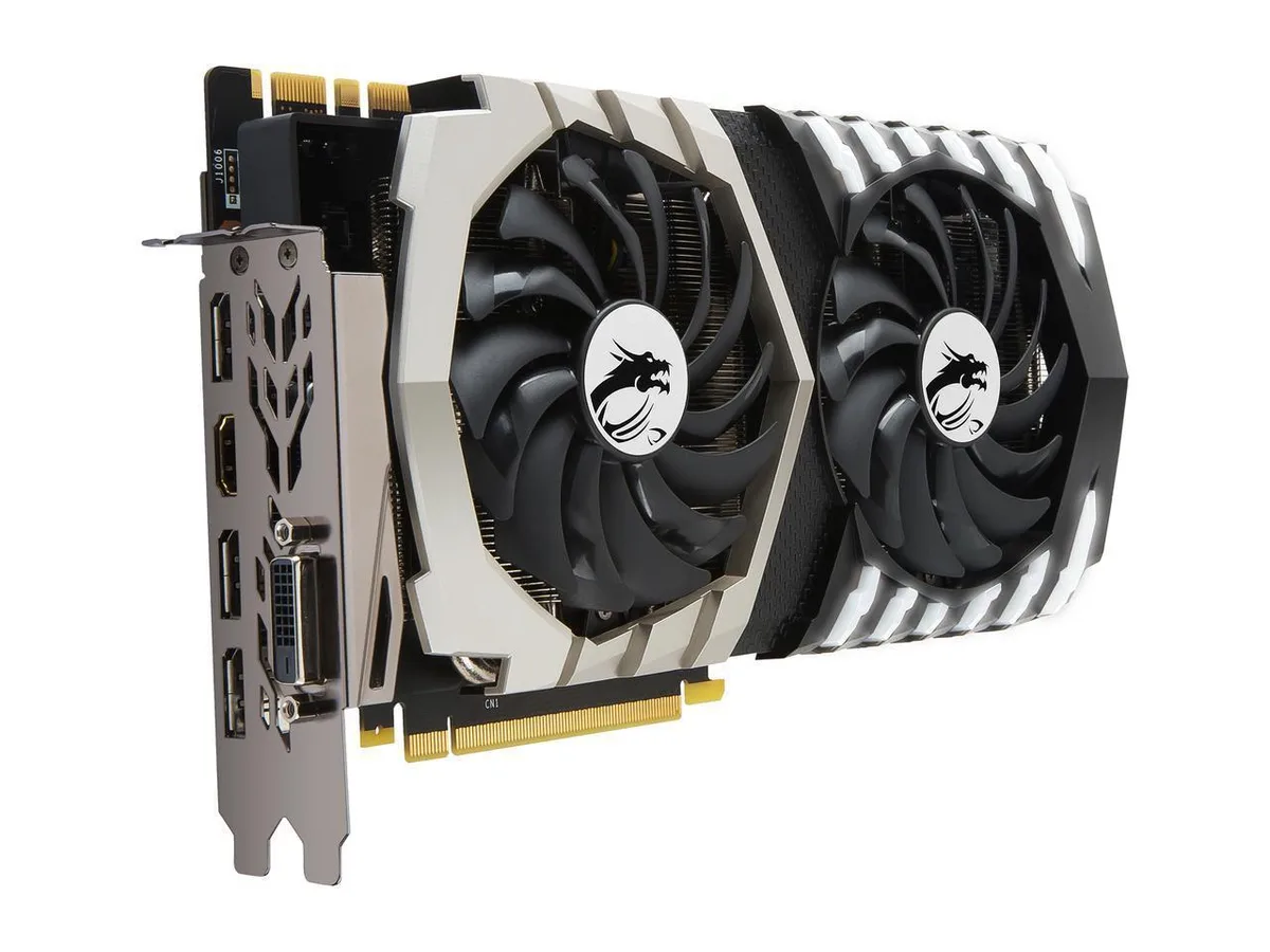MSI MSI GeForce GTX 1070 Ti Titanium 8GB GDDR5 graphics card — product photo