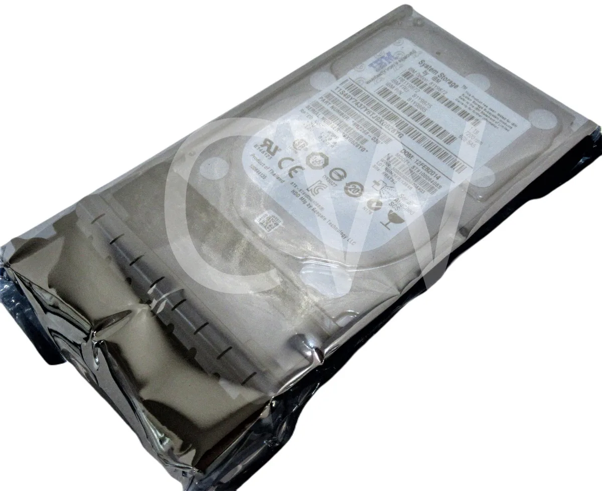 2.5 inch SAS hard drive in black metal caddy